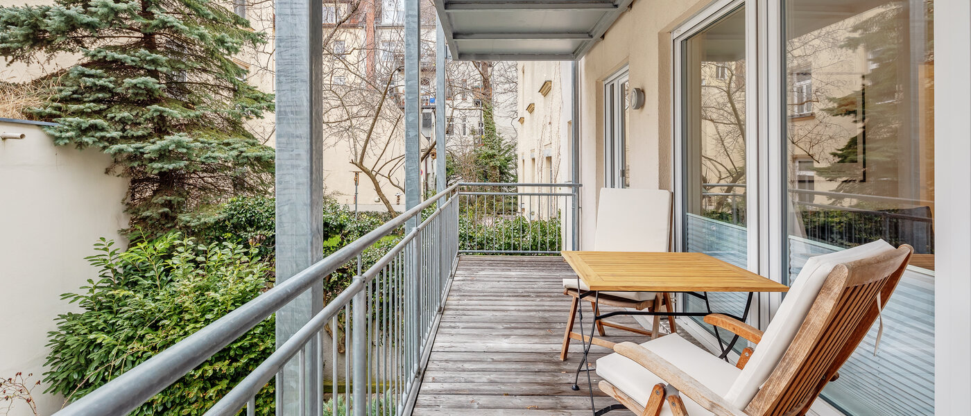 appartement München Schwabing (rechts der Leopoldstraße) 01 balcon 12514