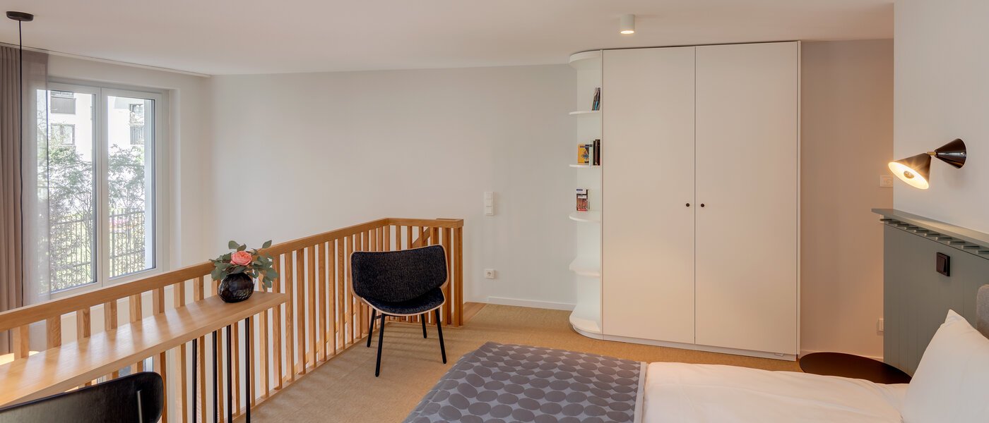 appartement style maisonnette avec mezzanine München Herzogpark 03 chambres 12522