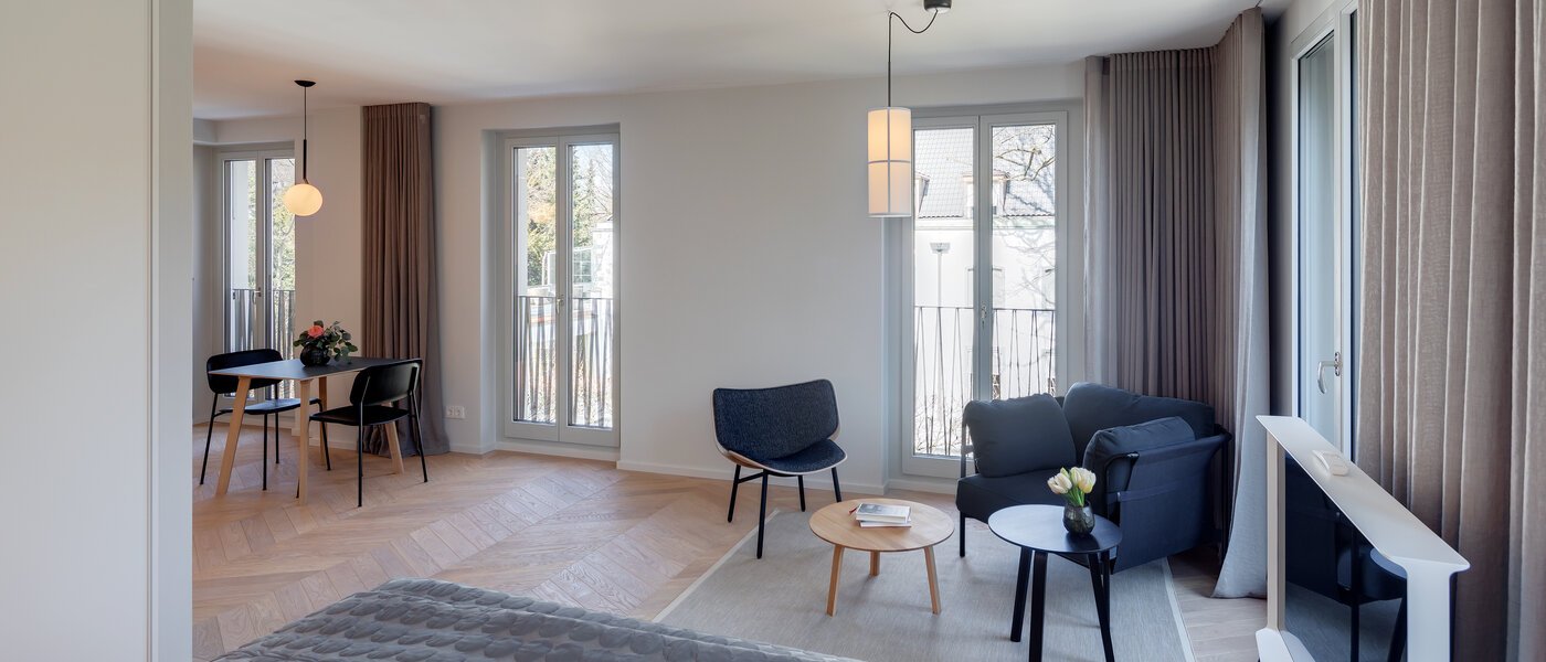 appartement München Herzogpark 02 pièce à vivre 12526