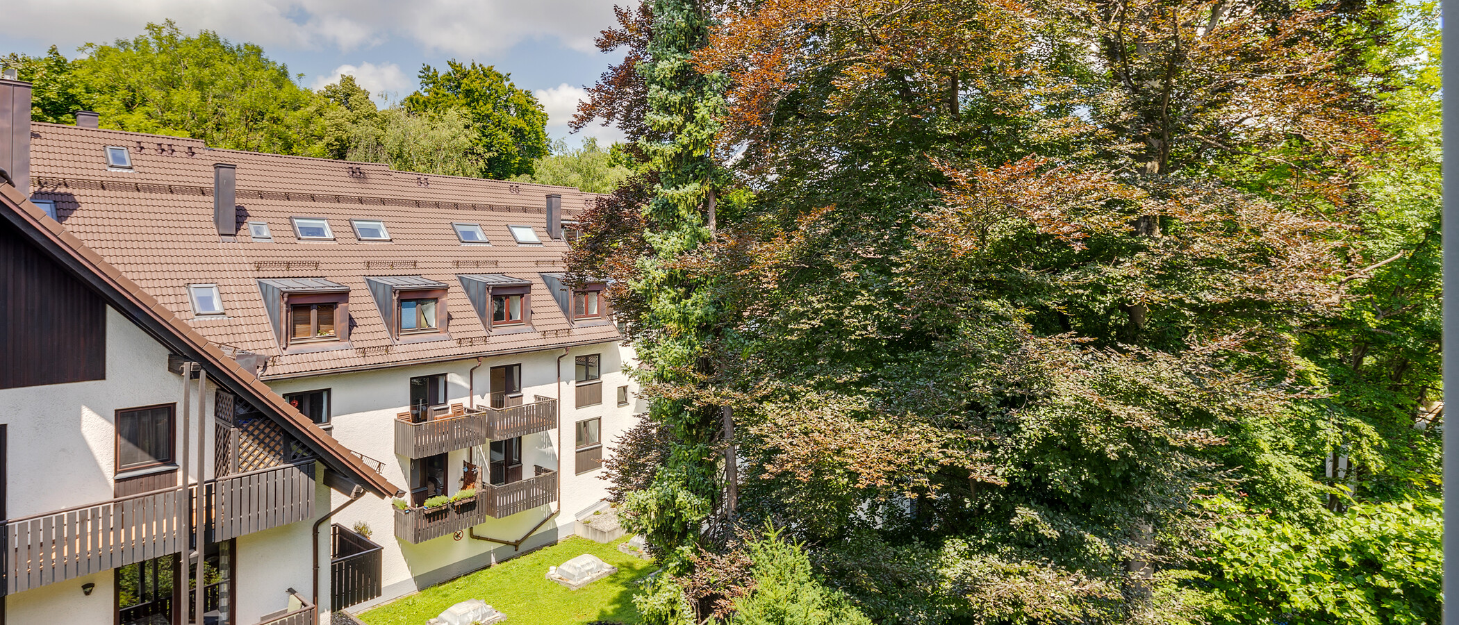 appartement style maisonnette avec mezzanine München Herzogpark 03 vue 12527