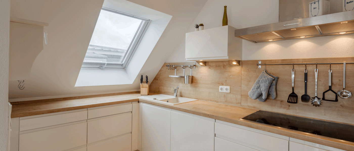 appartement sous les toits München Lerchenau 02 cuisine 12556