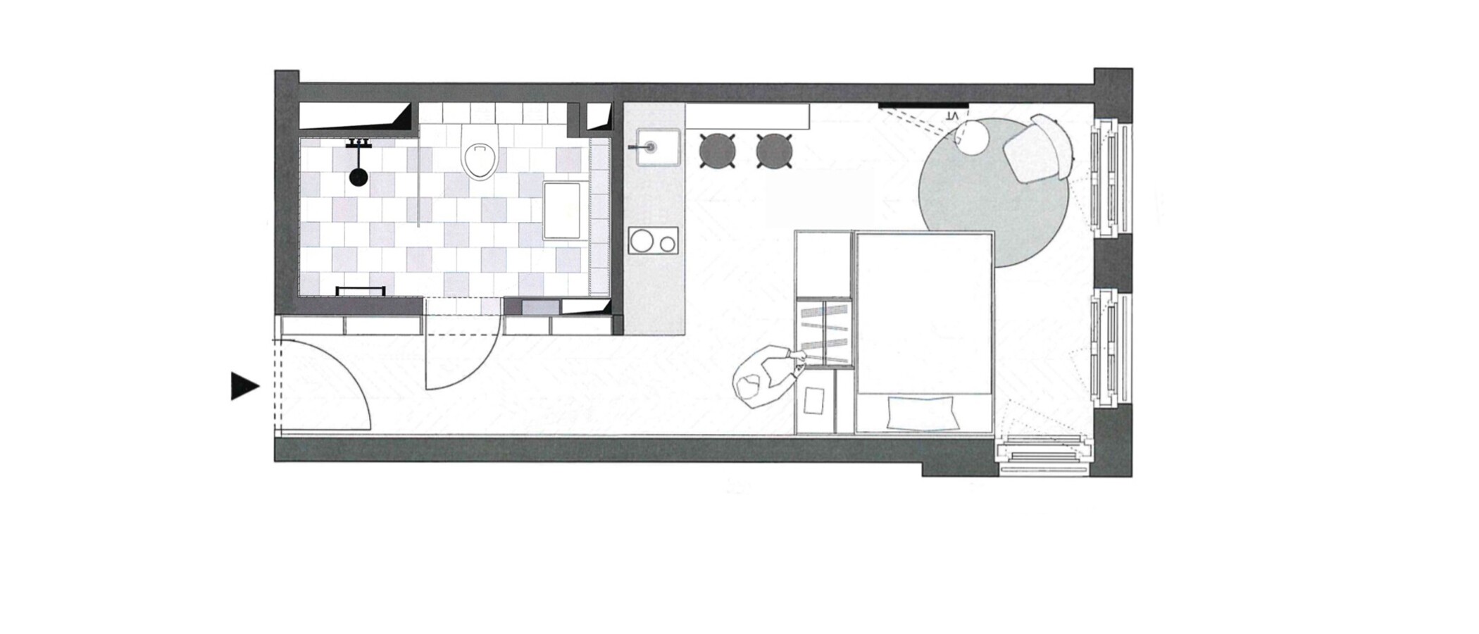 appartement München Herzogpark 01 plan d'étage 12566
