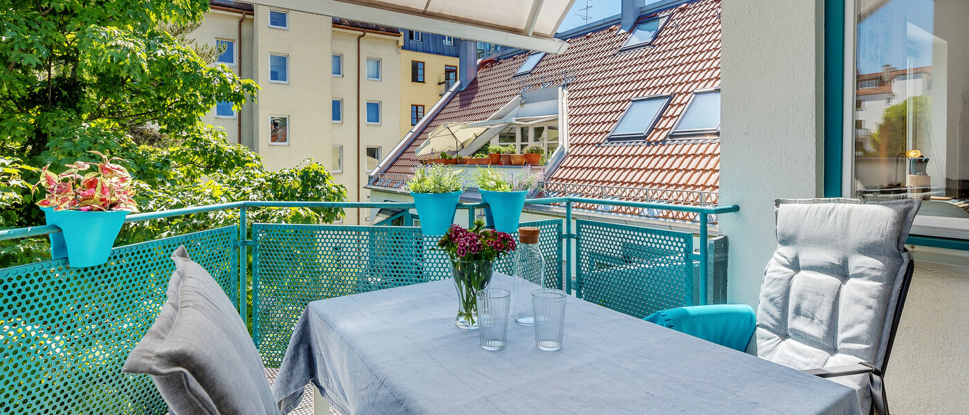 appartement avec terrasse sur le toit München Maxvorstadt 02 balcon 12588