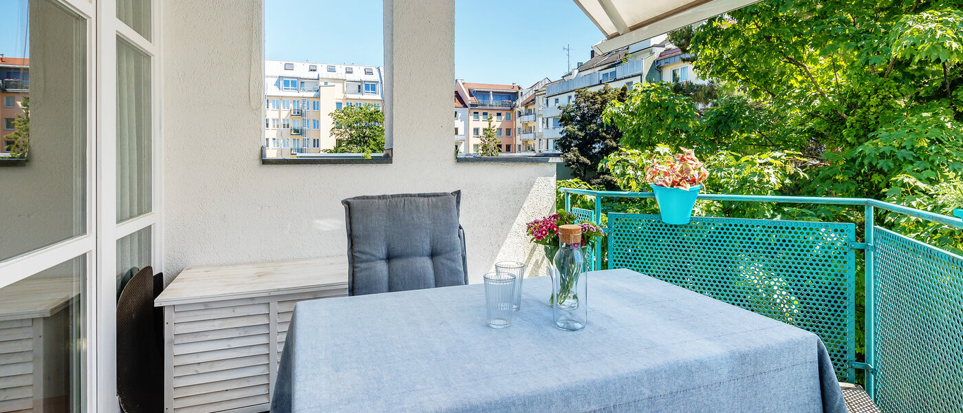 appartement avec terrasse sur le toit München Maxvorstadt 03 balcon 12588