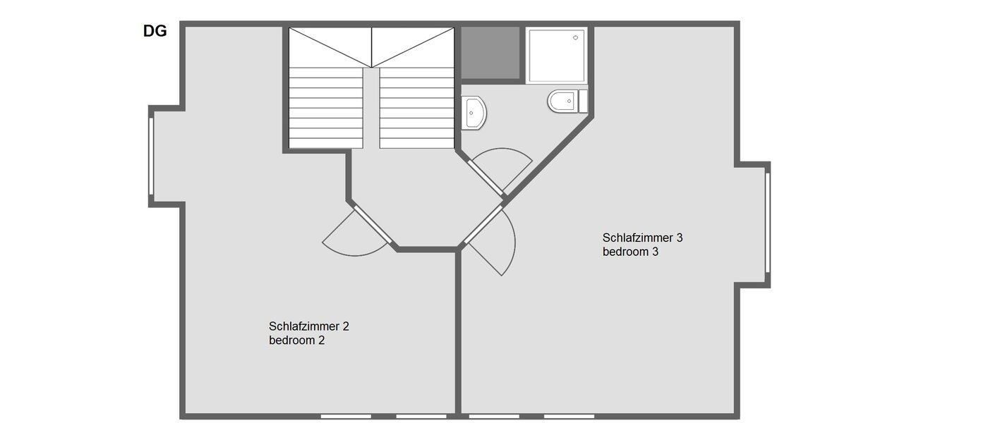 maison mitoyenne Gauting 03 plan d'étage 12610