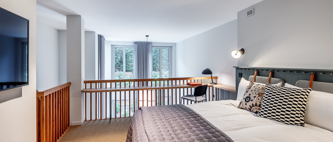 appartement style maisonnette avec mezzanine München Herzogpark 03 chambres 12611