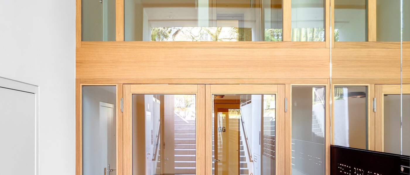 appartement style maisonnette avec mezzanine München Herzogpark 02 entrée 12618