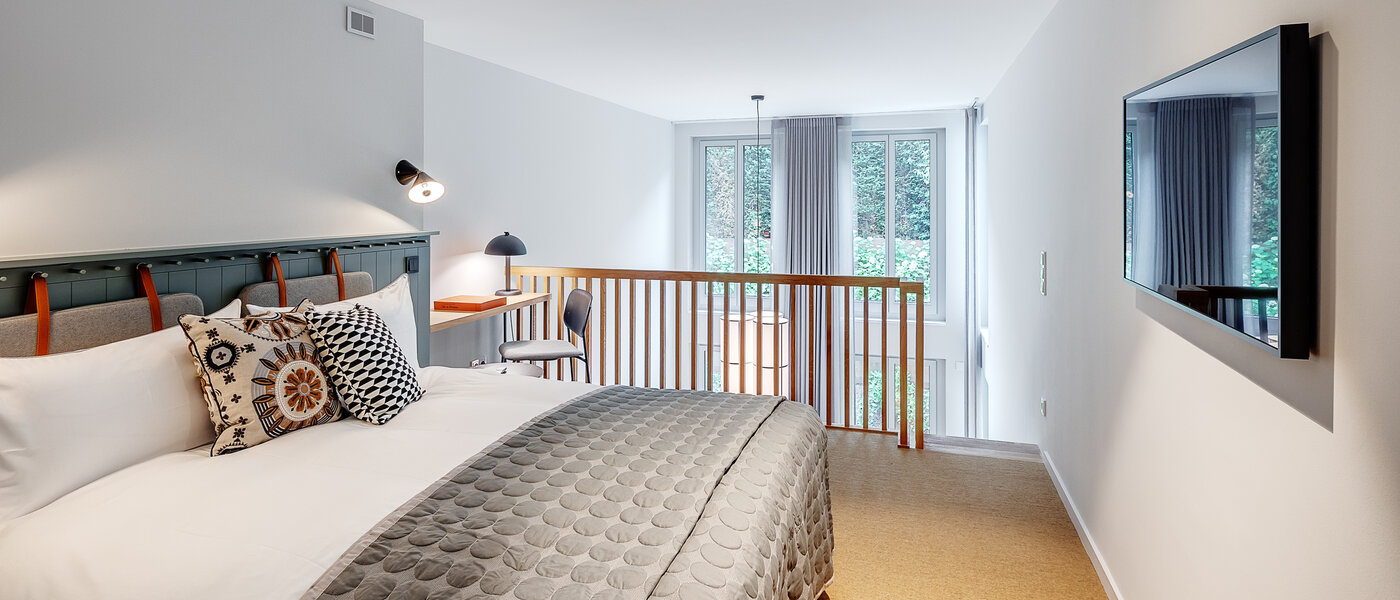 appartement style maisonnette avec mezzanine München Herzogpark 03 chambres 12618