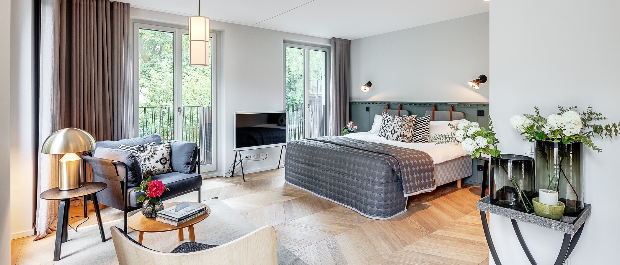 appartement München Herzogpark 02 pièce à vivre 12619