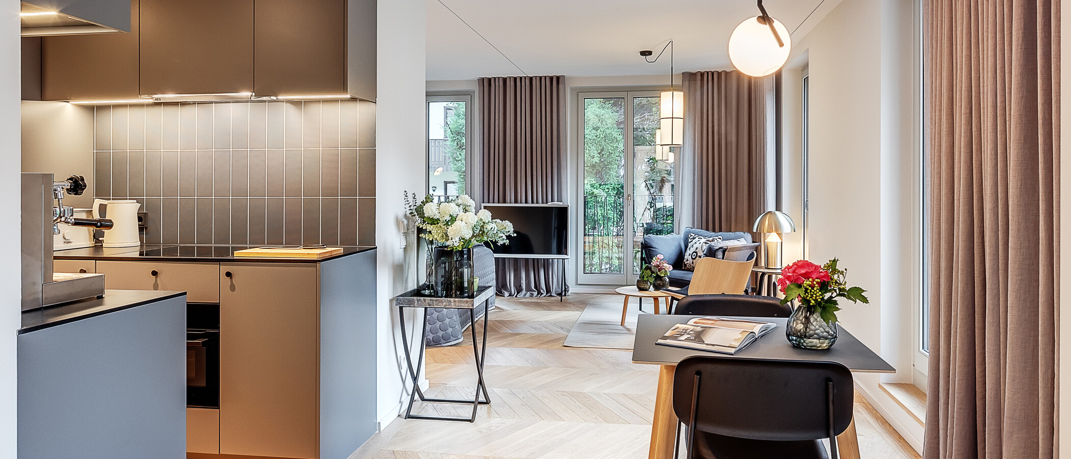 appartement München Herzogpark 01 pièce à vivre 12620