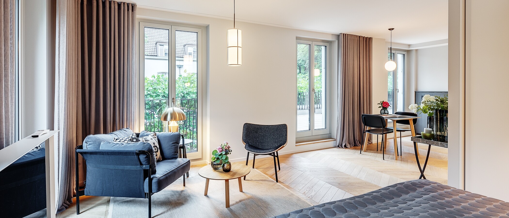 appartement München Herzogpark 02 pièce à vivre 12620