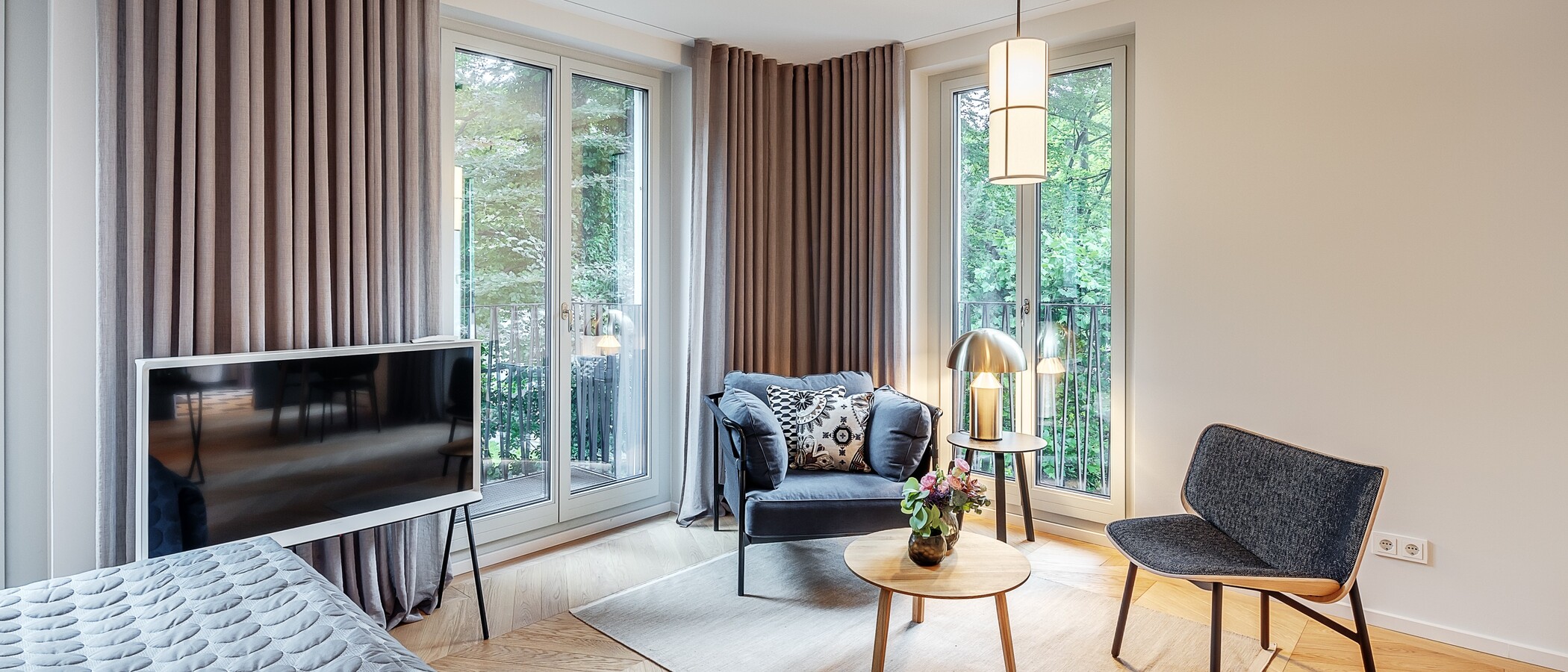 appartement München Herzogpark 03 pièce à vivre 12620