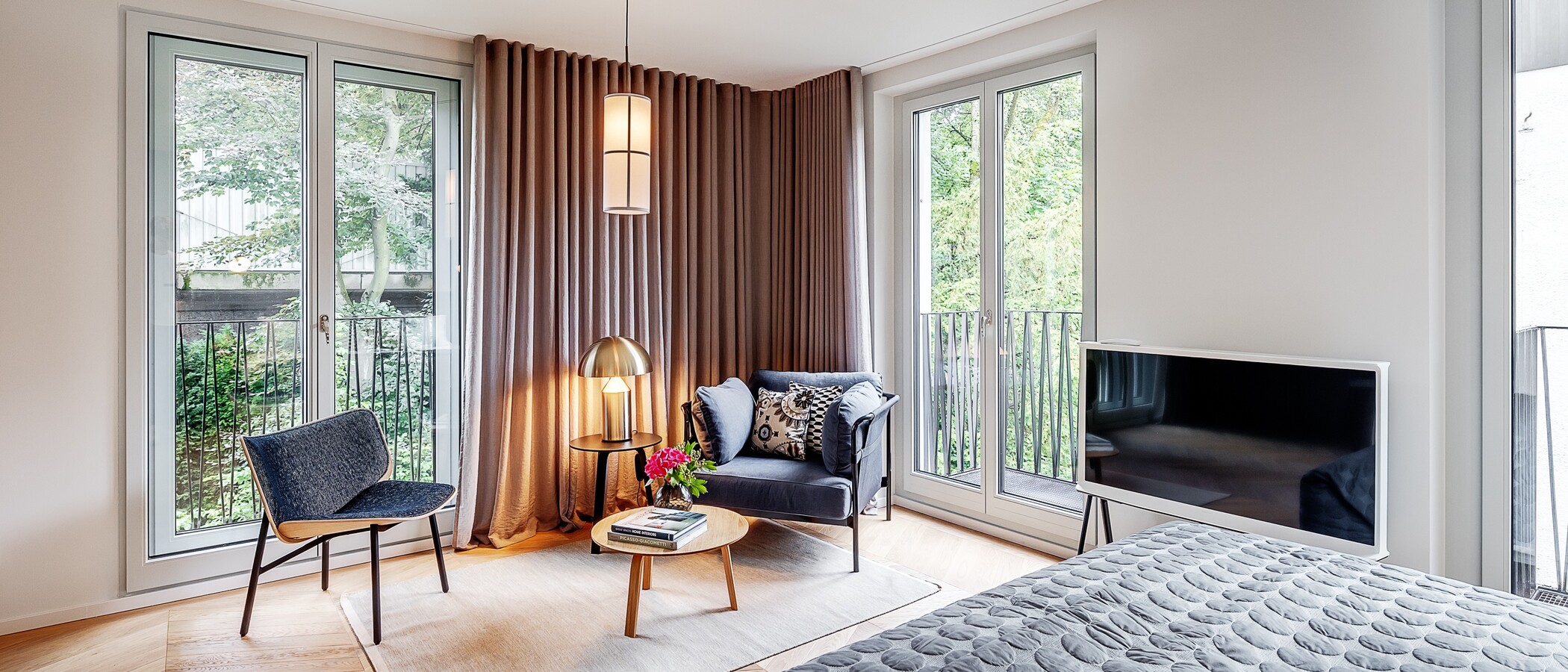 appartement München Herzogpark 03 pièce à vivre 12621