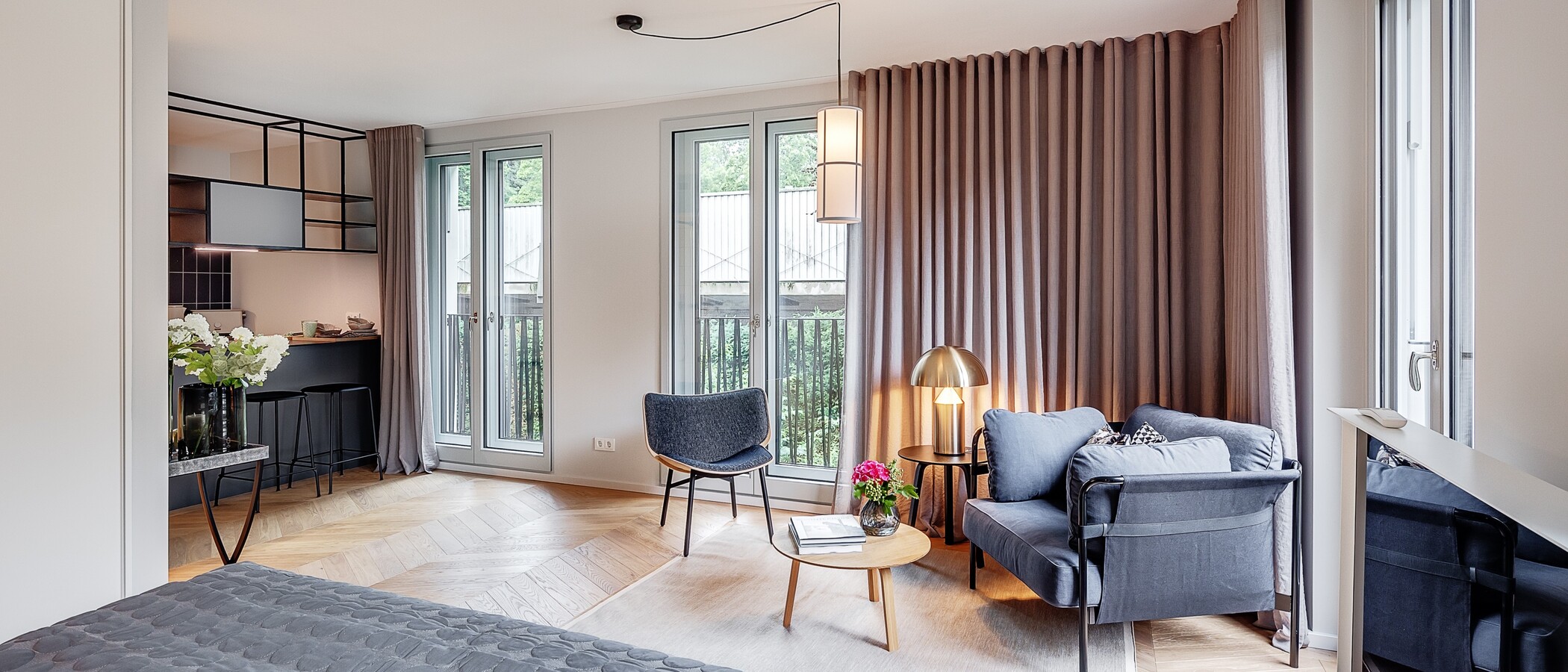 appartement München Herzogpark 04 pièce à vivre 12621