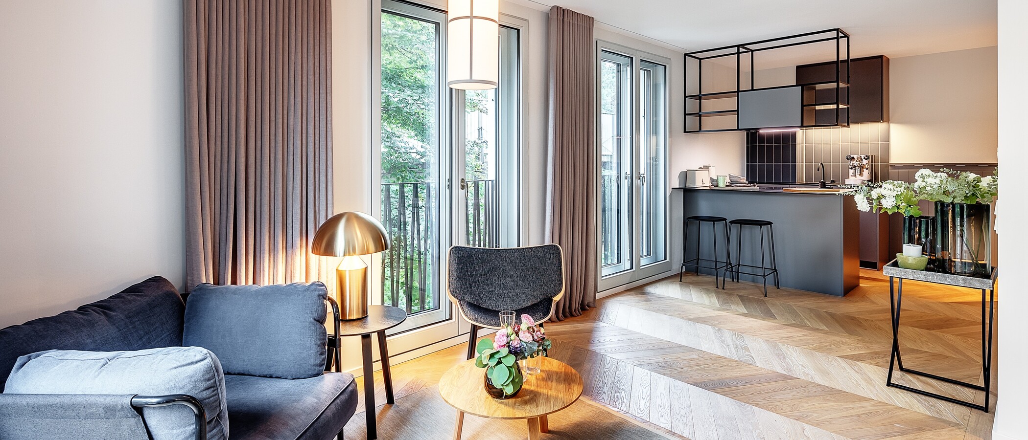 appartement München Herzogpark 01 pièce à vivre 12628