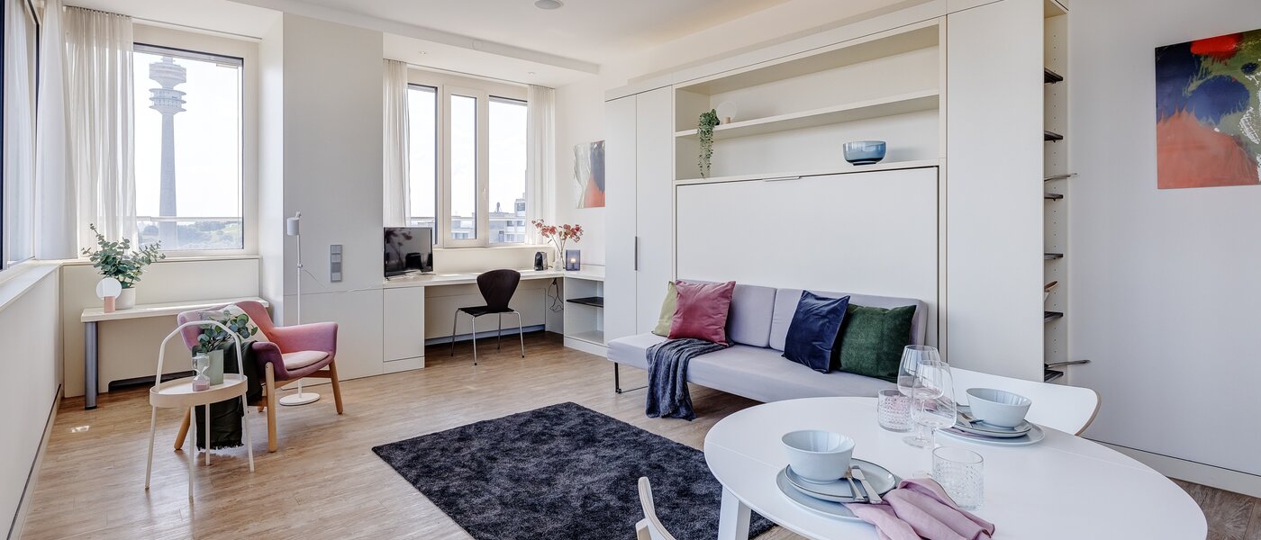 appartement München Olympiadorf 02 pièce à vivre 12647