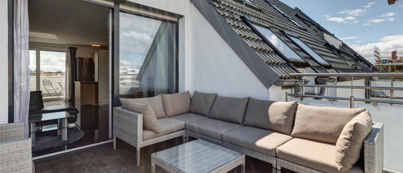 appartement style maisonnette München Pasing 02 terrasse sur le toit 12653