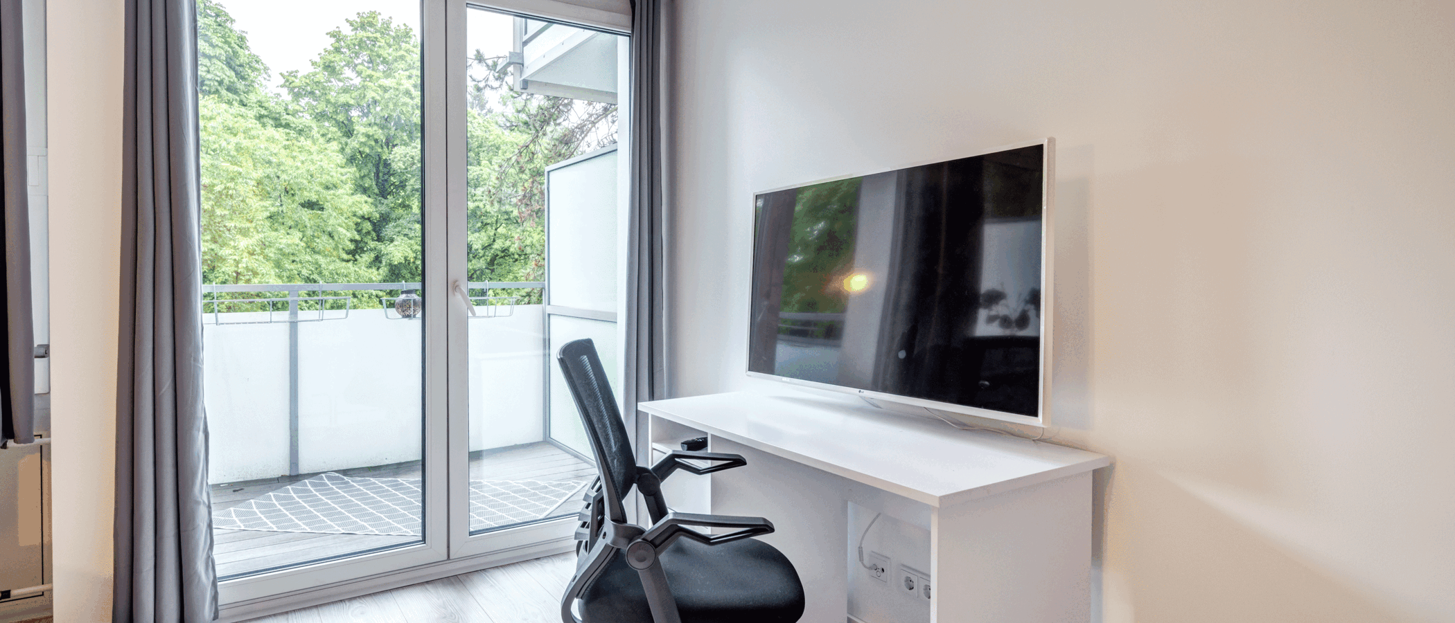 appartement München Arabellapark 02 pièce à vivre 12671