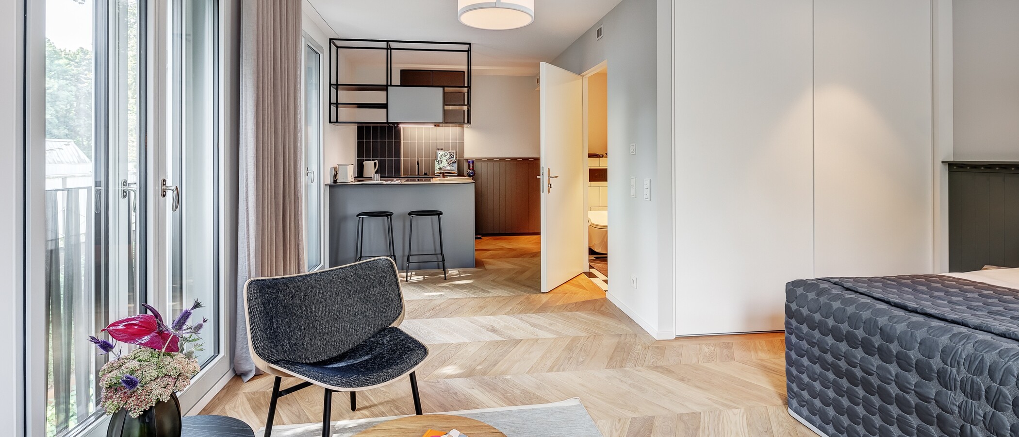 appartement München Herzogpark 01 pièce à vivre 12674