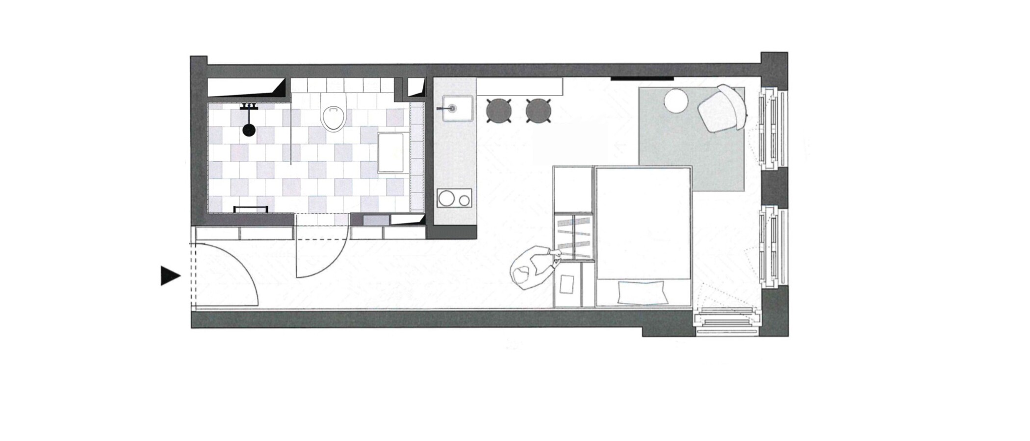 appartement München Herzogpark 01 plan d'étage 12679