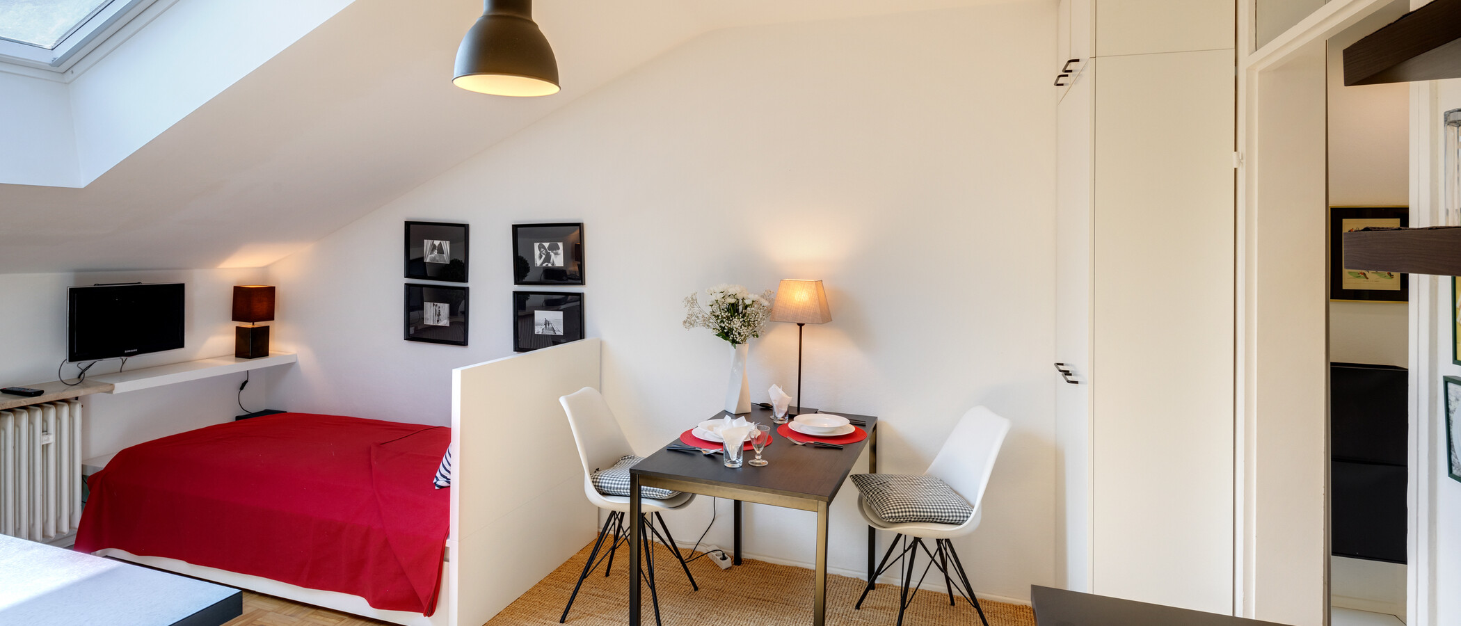 appartement sous les toits Kreuth Weissach 02 pièce à vivre 12696