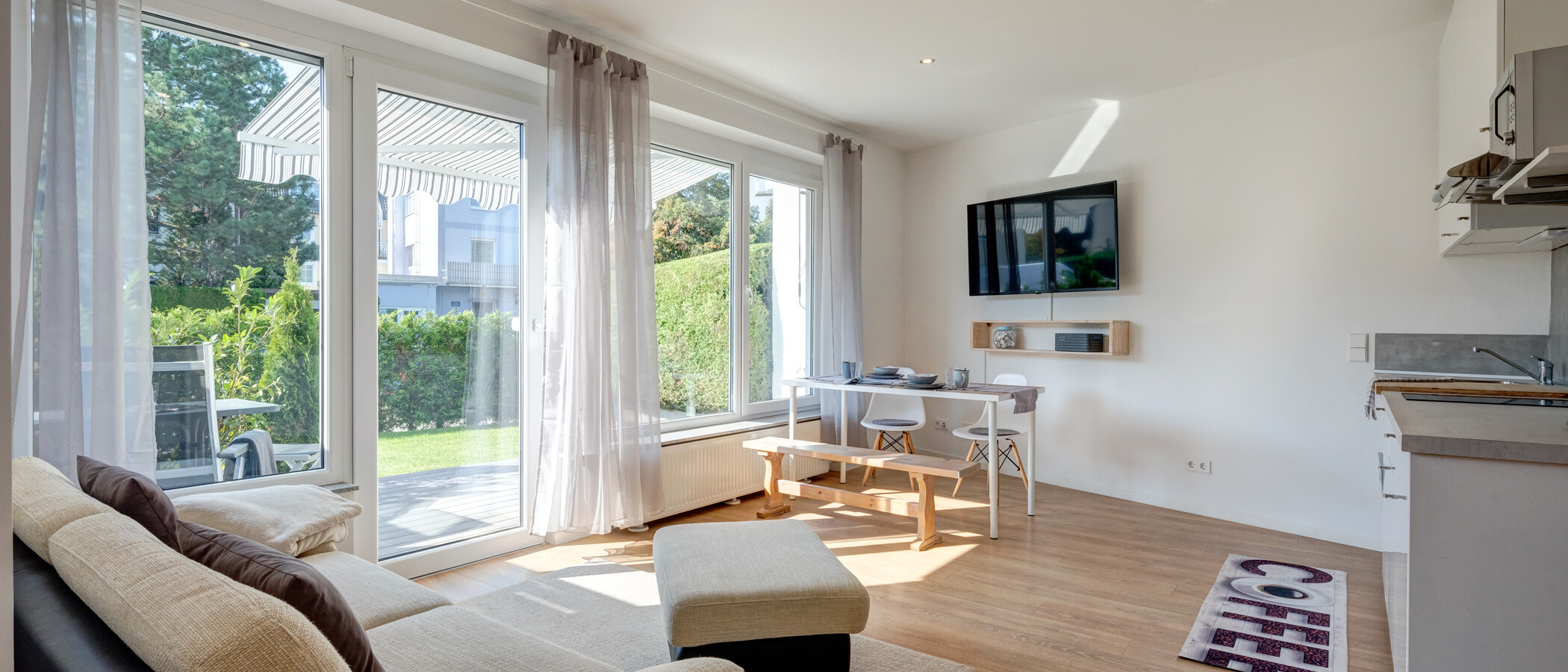 appartement avec jardin München Forstenried 01 pièce à vivre 12709