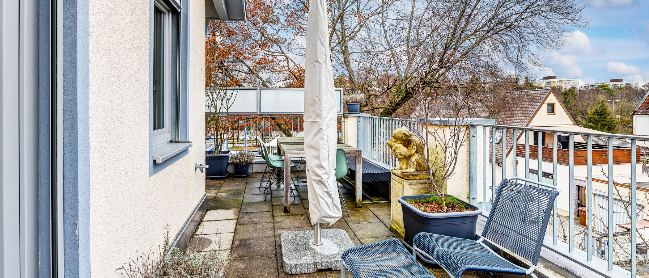 appartement München Fürstenried 01 terrasse sur le toit 12781