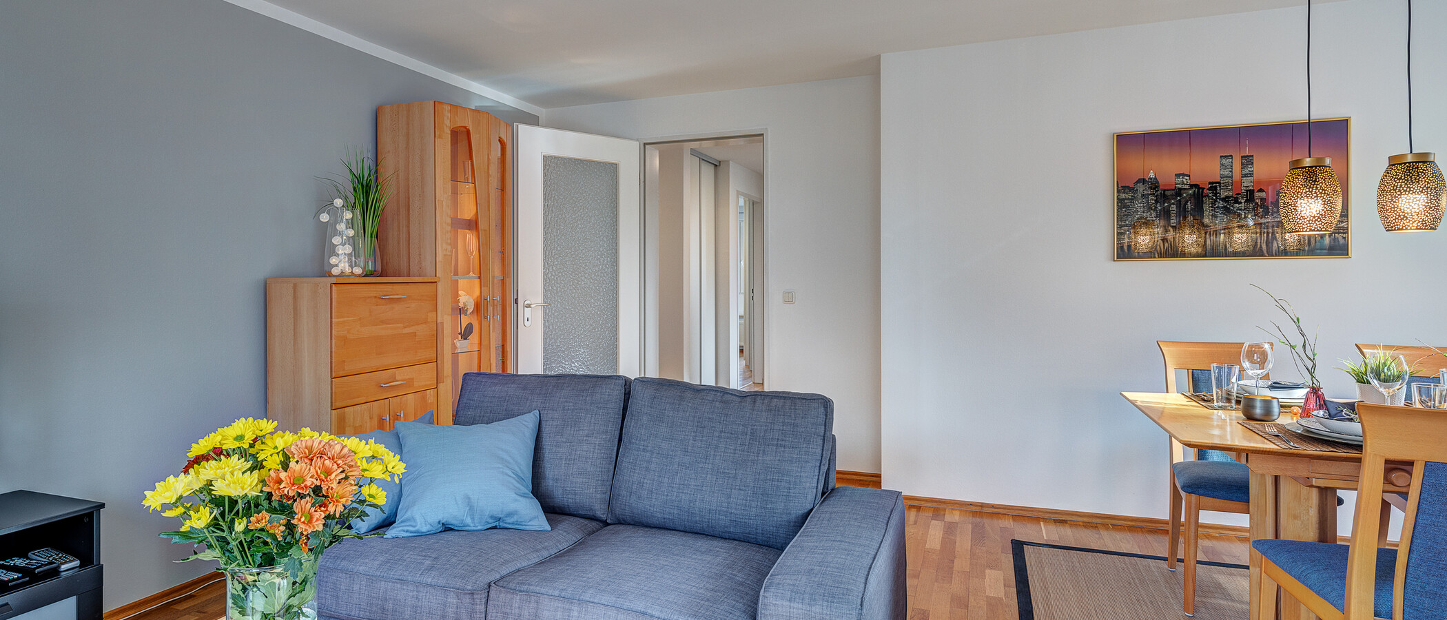 appartement München Moosach 04 pièce à vivre 12800