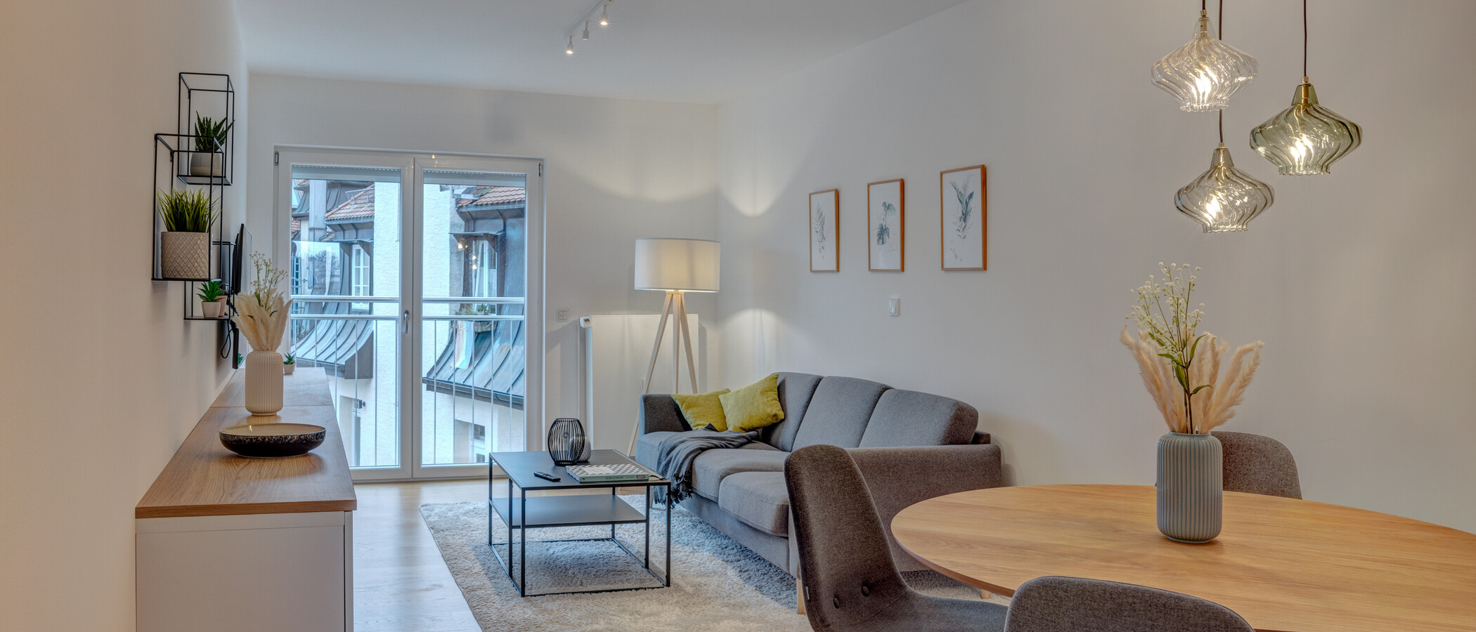 appartement sous les toits München Thalkirchen 01 pièce à vivre 12801