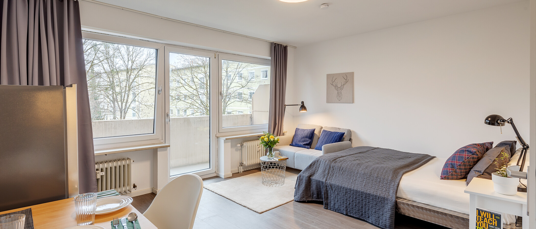 appartement München Neuhausen 02 pièce à vivre 12838