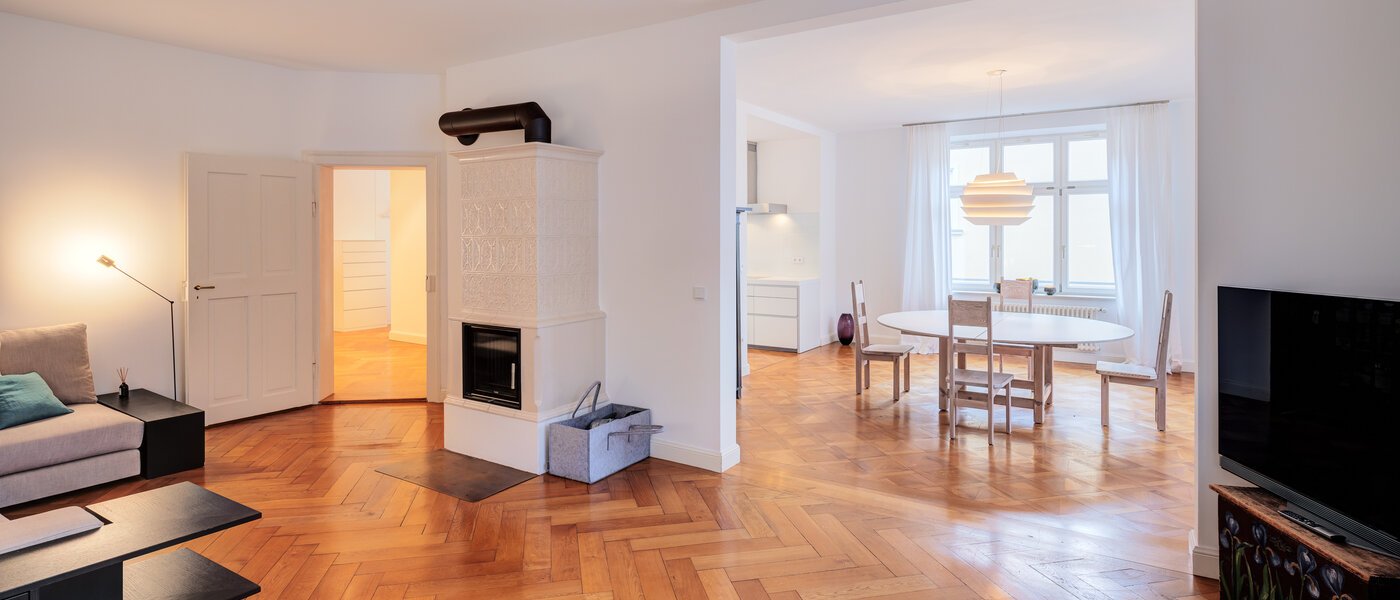 appartement München Nymphenburg 03 salle de séjour 12846