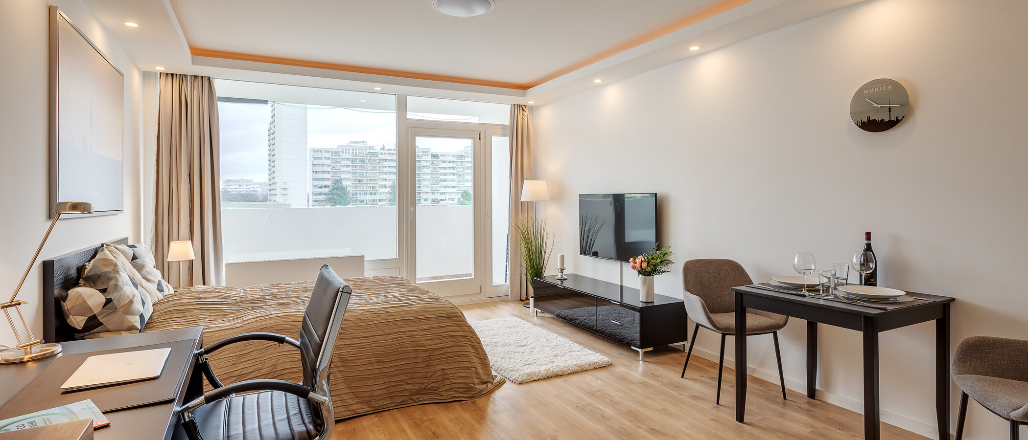 appartement München Olympiazentrum 01 pièce à vivre 12868