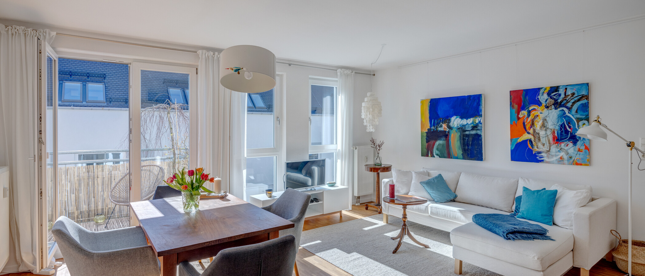 appartement München Untersendling 01 pièce à vivre 12922