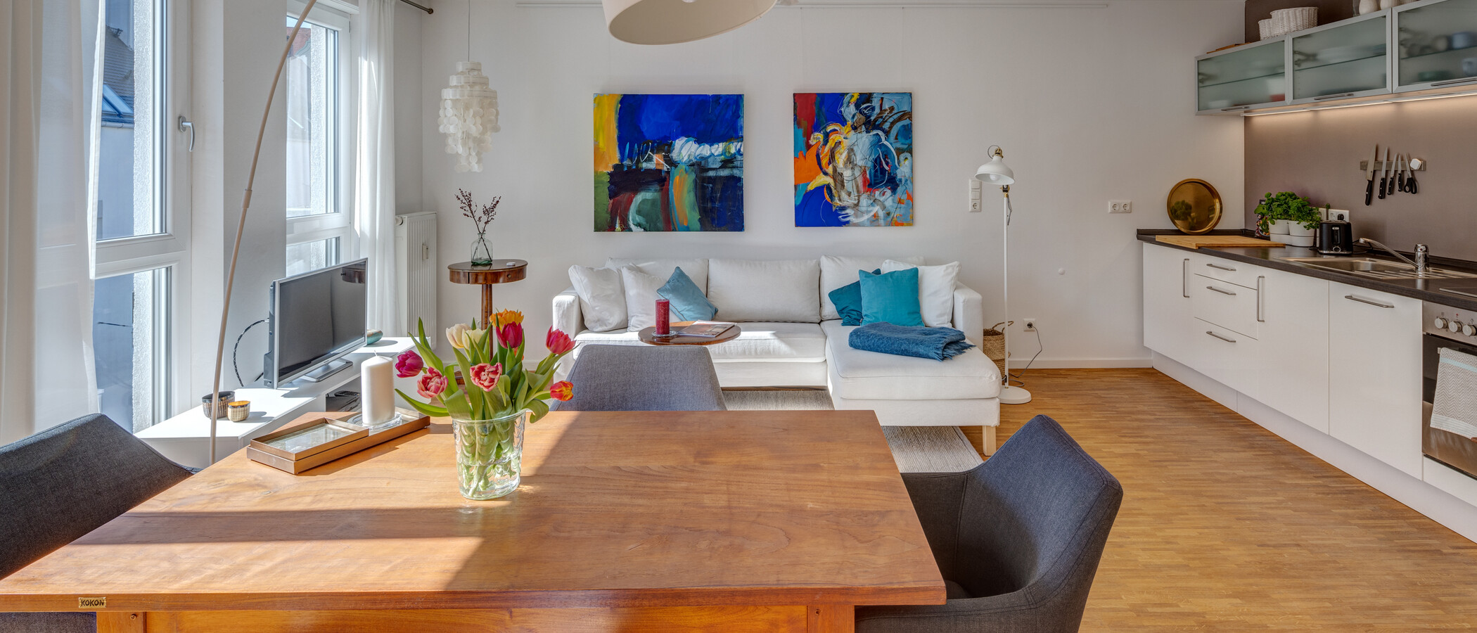 appartement München Untersendling 02 pièce à vivre 12922
