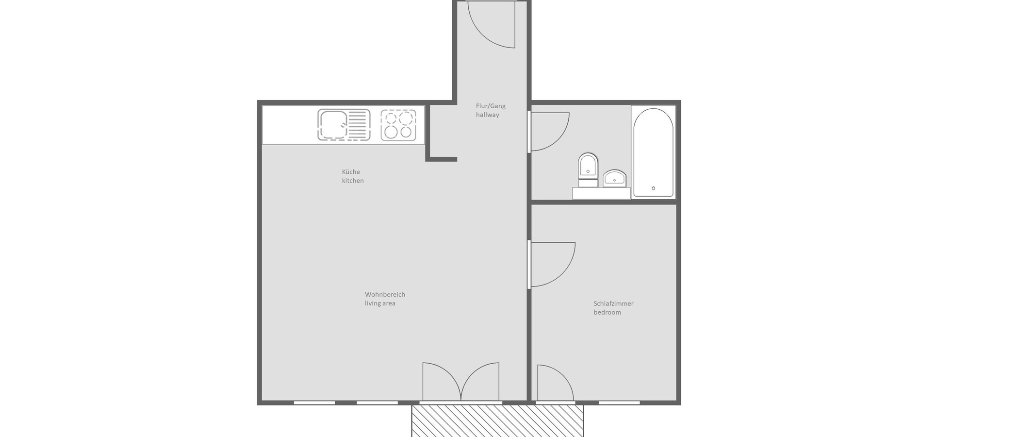 appartement München Untersendling 01 plan d'étage 12922