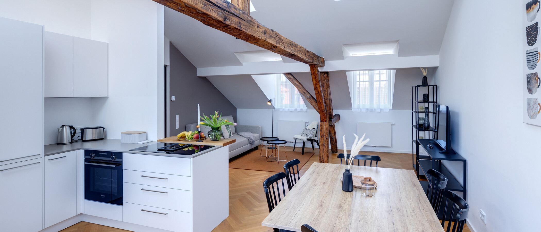 appartement sous les toits München Glockenbachviertel 02 pièce à vivre 12963