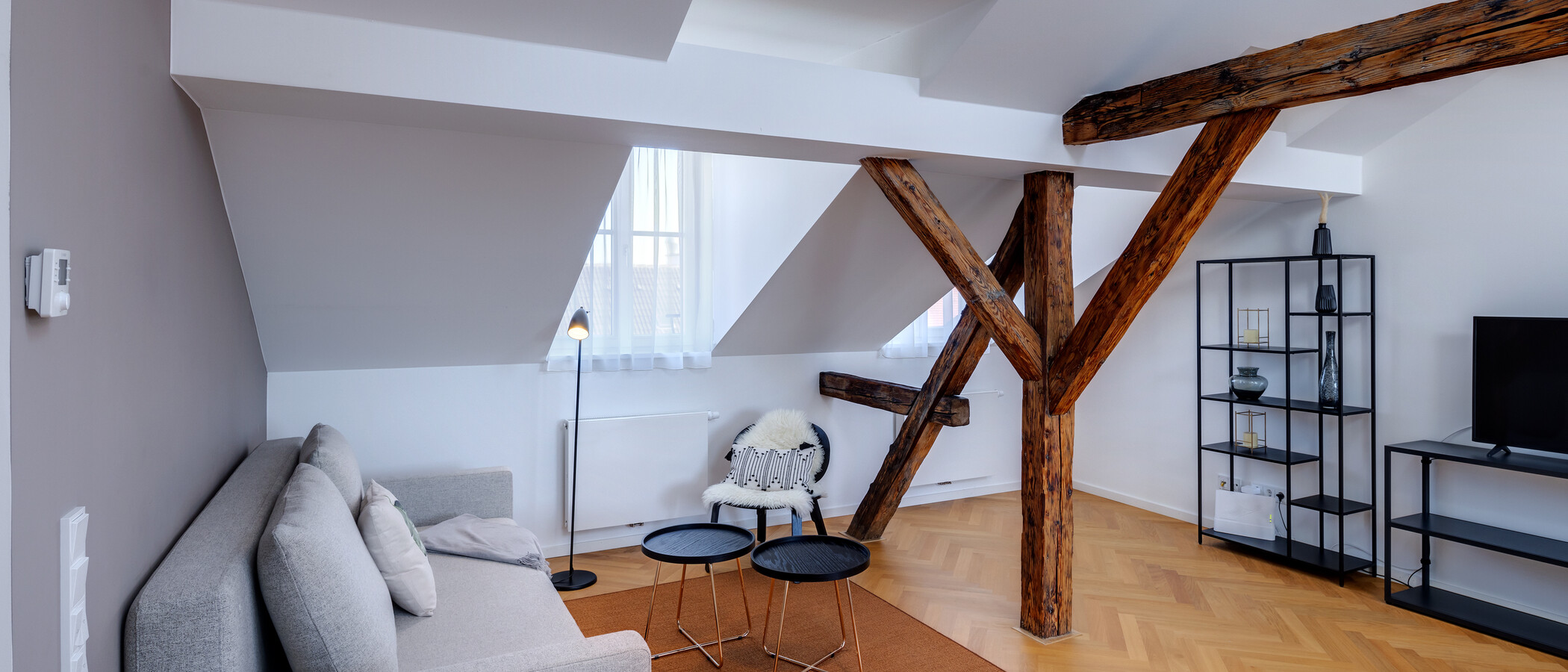 appartement sous les toits München Glockenbachviertel 05 pièce à vivre 12963