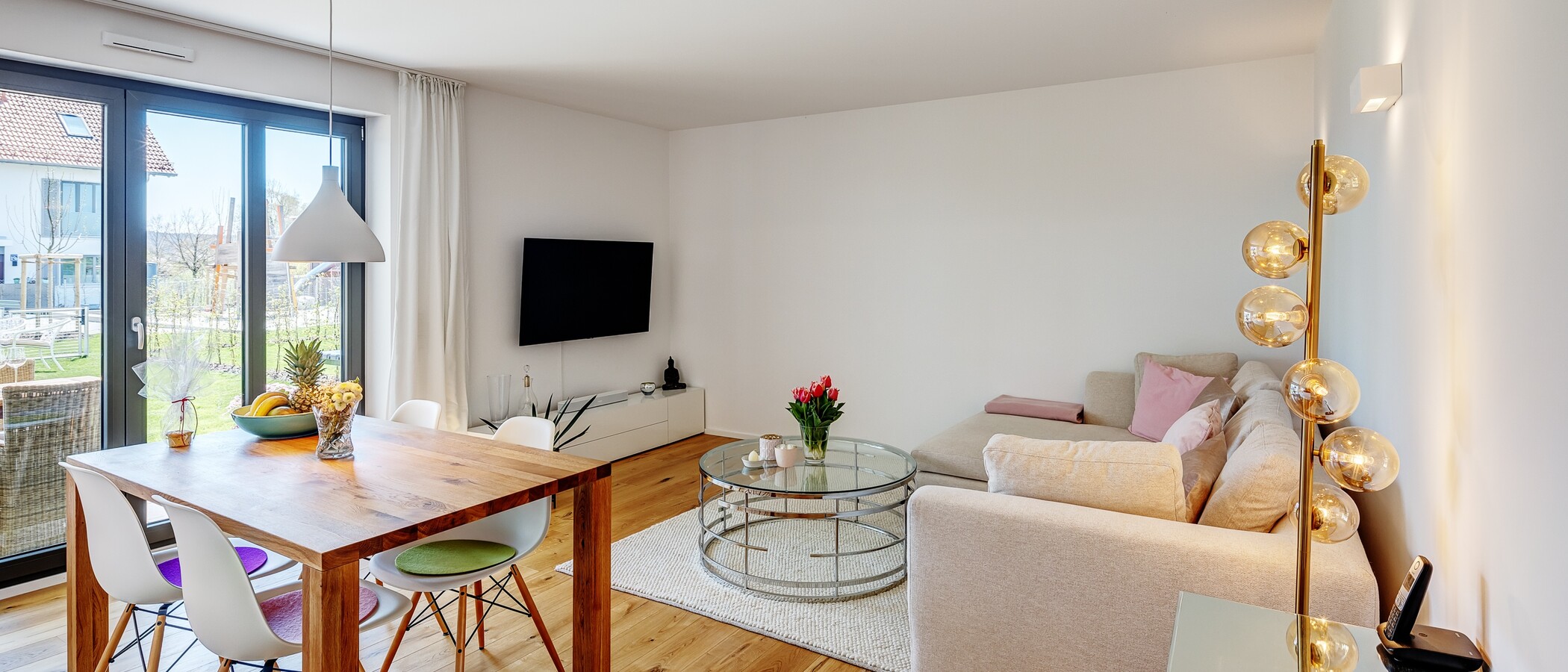 appartement avec jardin Andechs 01 pièce à vivre 12988