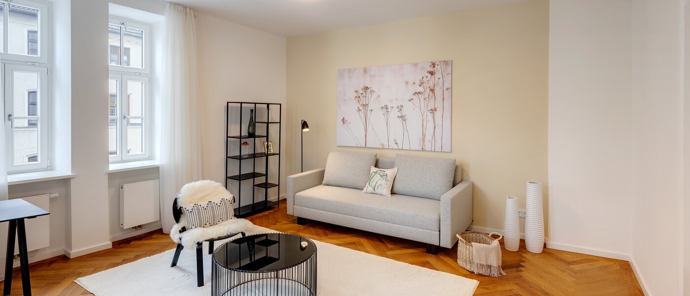 appartement München Isarvorstadt 03 salle de séjour 13026