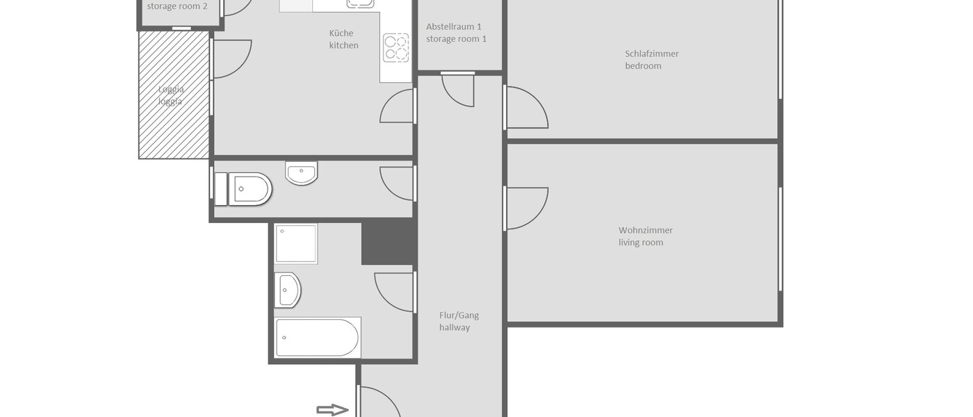 appartement München Haidhausen 01 plan d'étage 13030
