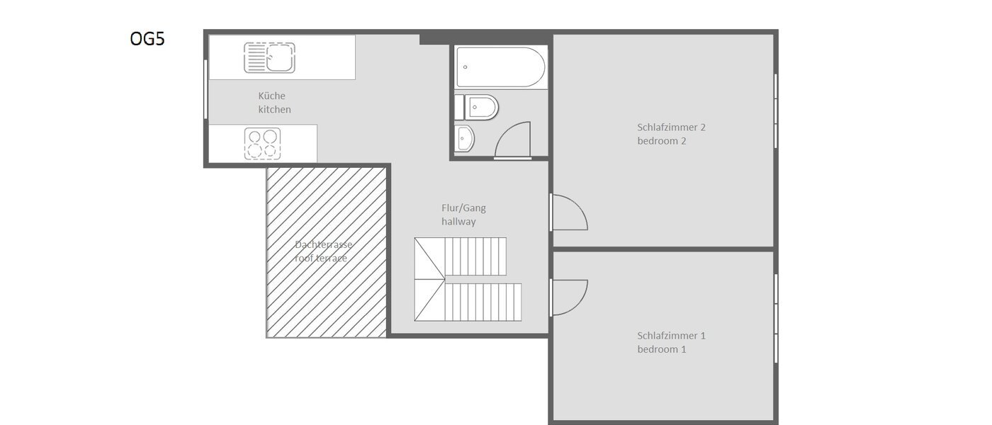 appartement style maisonnette München Haidhausen 01 plan d'étage 13031