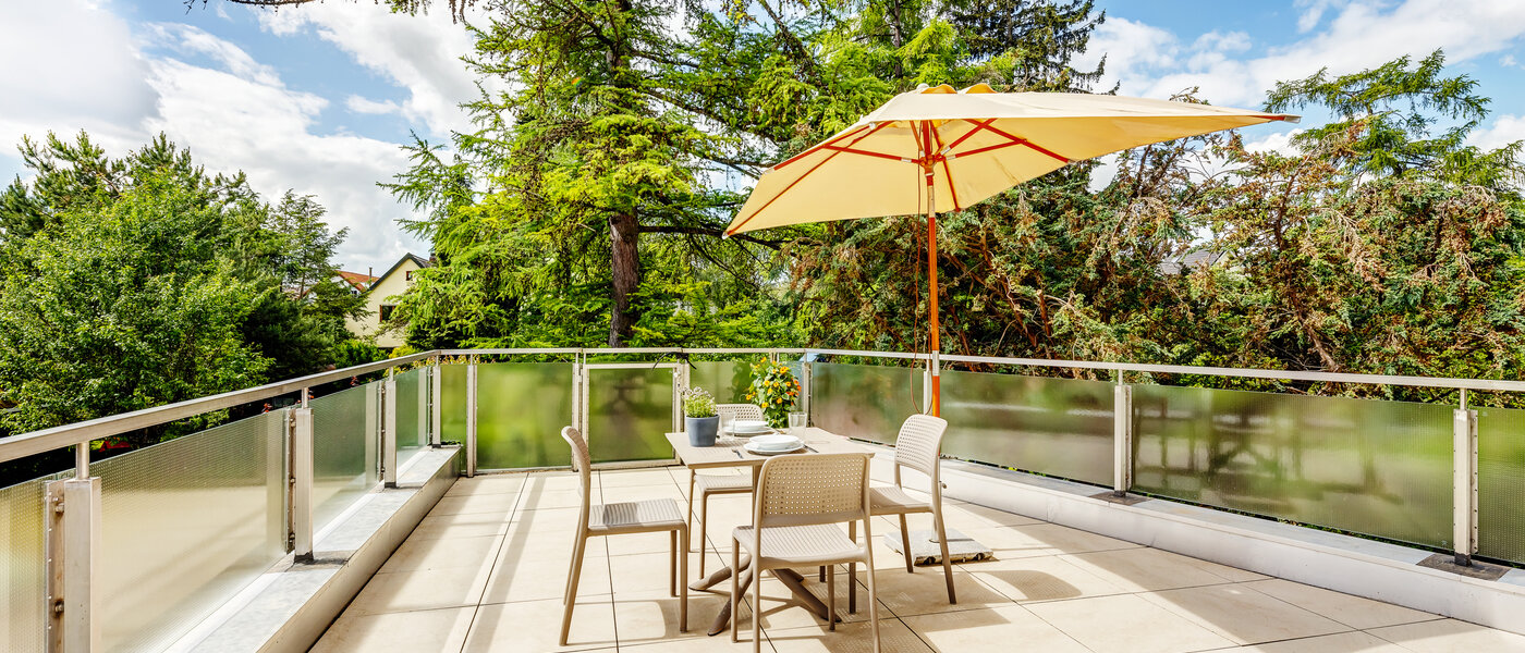 appartement München Berg am Laim 01 terrasse sur le toit 13039