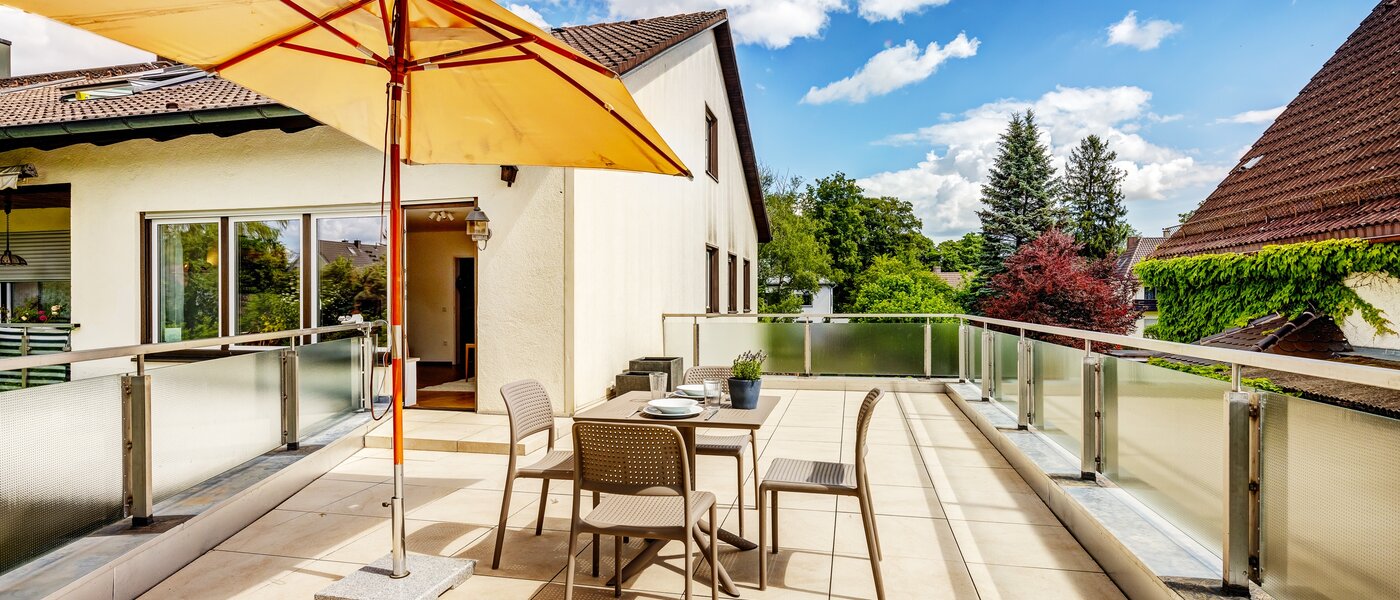appartement München Berg am Laim 03 terrasse sur le toit 13039