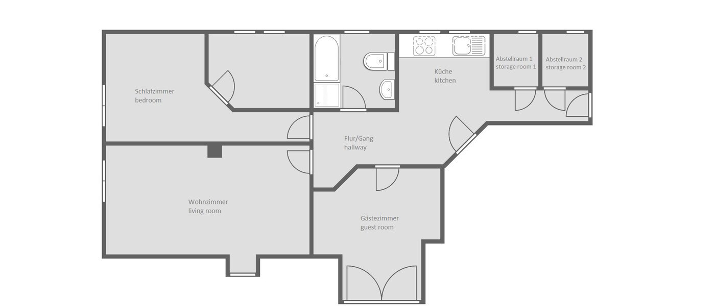 appartement Kottgeisering 01 plan d'étage 13040