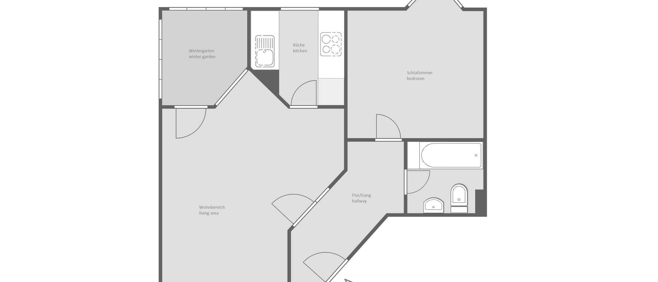 appartement München Schwabing-Nord (zw. Belgrad- & Leopoldstraße) 01 plan d'étage 13047