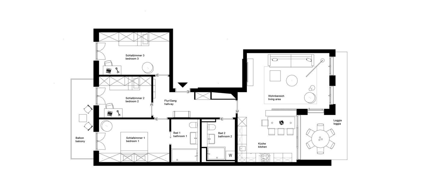 appartement München Au 01 plan d'étage 13050