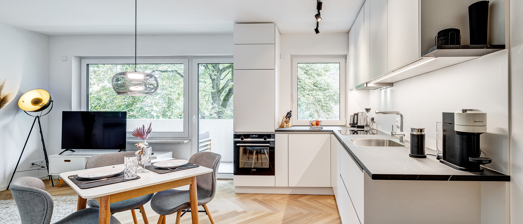 appartement München Nymphenburg 03 pièce à vivre 13051