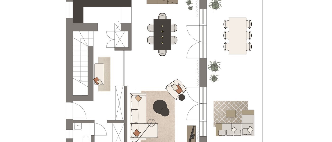 appartement style maisonnette München Trudering 01 plan d'étage 13109