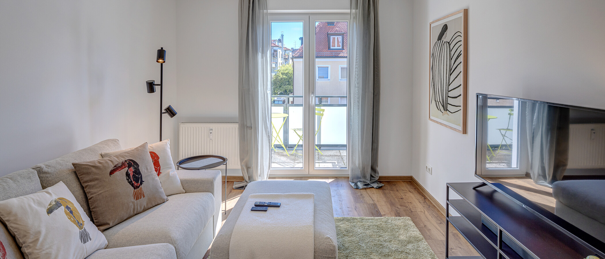 appartement München Obersendling 01 salle de séjour 13112