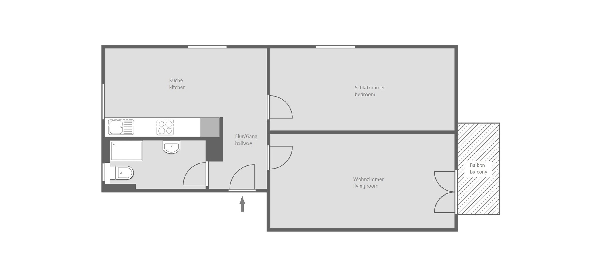 appartement München Obersendling 01 plan d'étage 13112